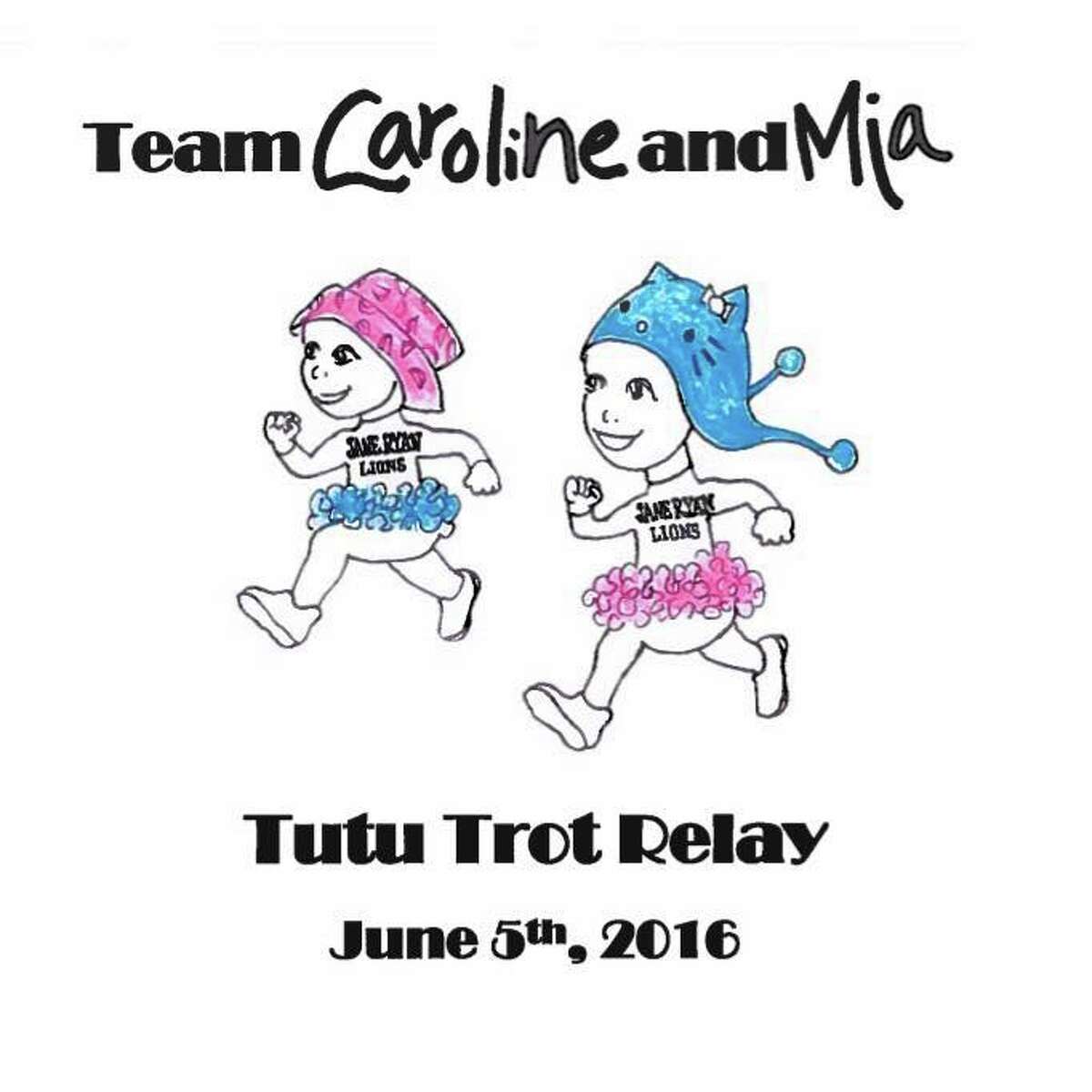 The Tutu Trot Relay is a special event being held at Trumbull High School at 4:30 p.m. Sunday, June 5, to benefit and support Mia and Caroline, a pair of Jane Ryan Elementary School classmates who have both been battling pediatric cancer together this year.
