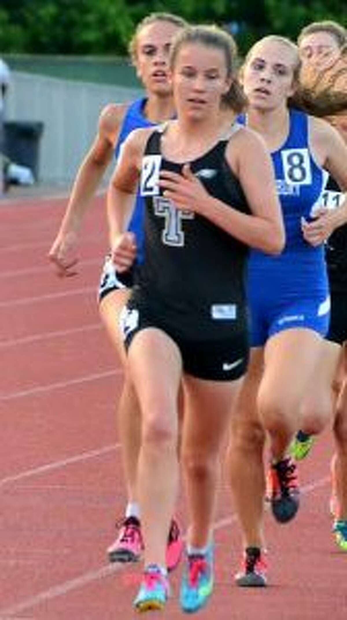 Trumbull High's Kate Romanchick takes second in the 3200.