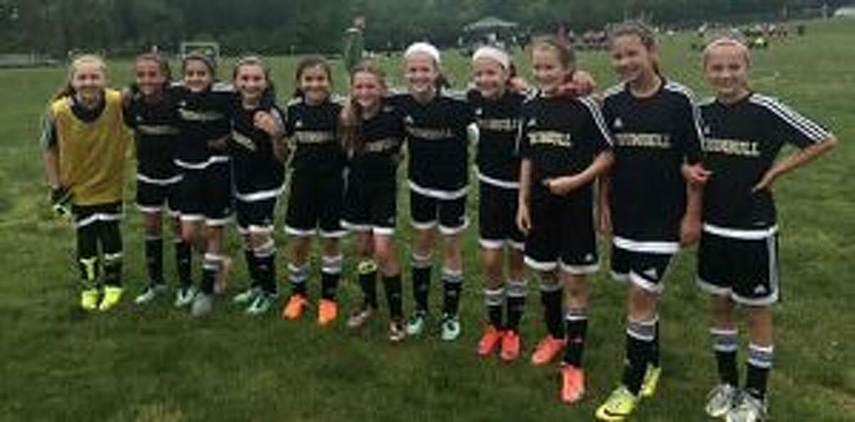 The U-11 Trumbull United Heat advanced to the Elite 8 of the Connecticut Cup. Team members are Jamie McMahon, Olivia Cunha, Korrie Munoz, Lexi Vanstone, Abby Leonzi, Cici Orizotti, Maddy Lojko, Megan Garrity, Riley Trubovich, Julia Bike and Taylor Lilly. The team is coached by Jamie Jorge.