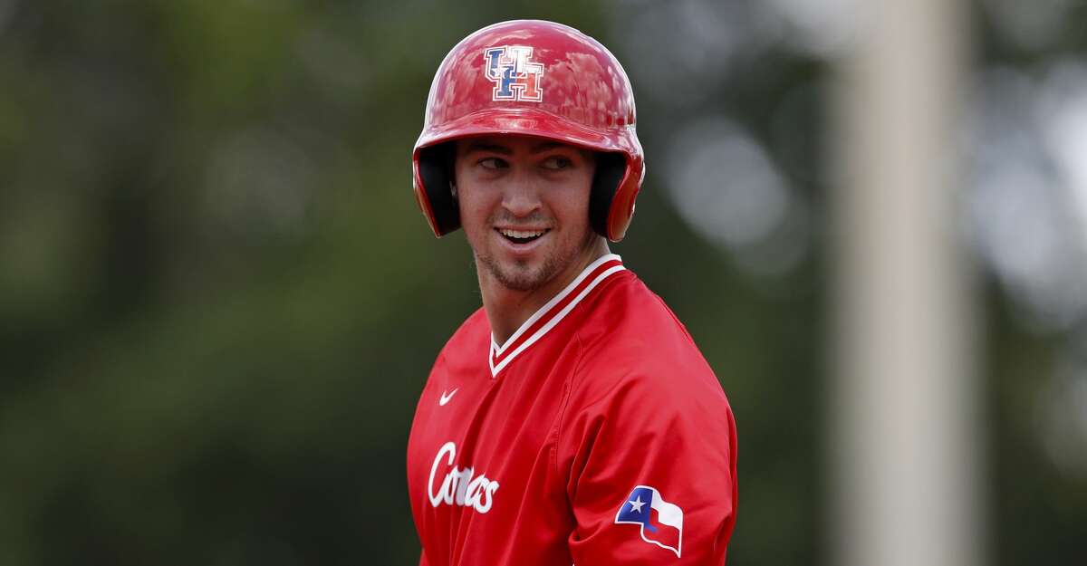 PHOTOS: Former Houston high school stars taken in the 2019 MLB Draft  Houston's Jared Triolo (19) smiles during an UNLV at University of Houston NCAA college baseball game, Sunday, May 5, 2019, in Houston. (AP Photo/Aaron M. Sprecher) >>>See where former players who went to Houston area high schools ended up in the 2019 Major League Baseball Draft ... 