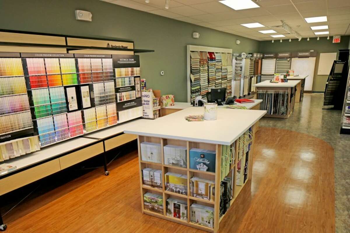 Inside the new paint and design center on White Plains Roads.
