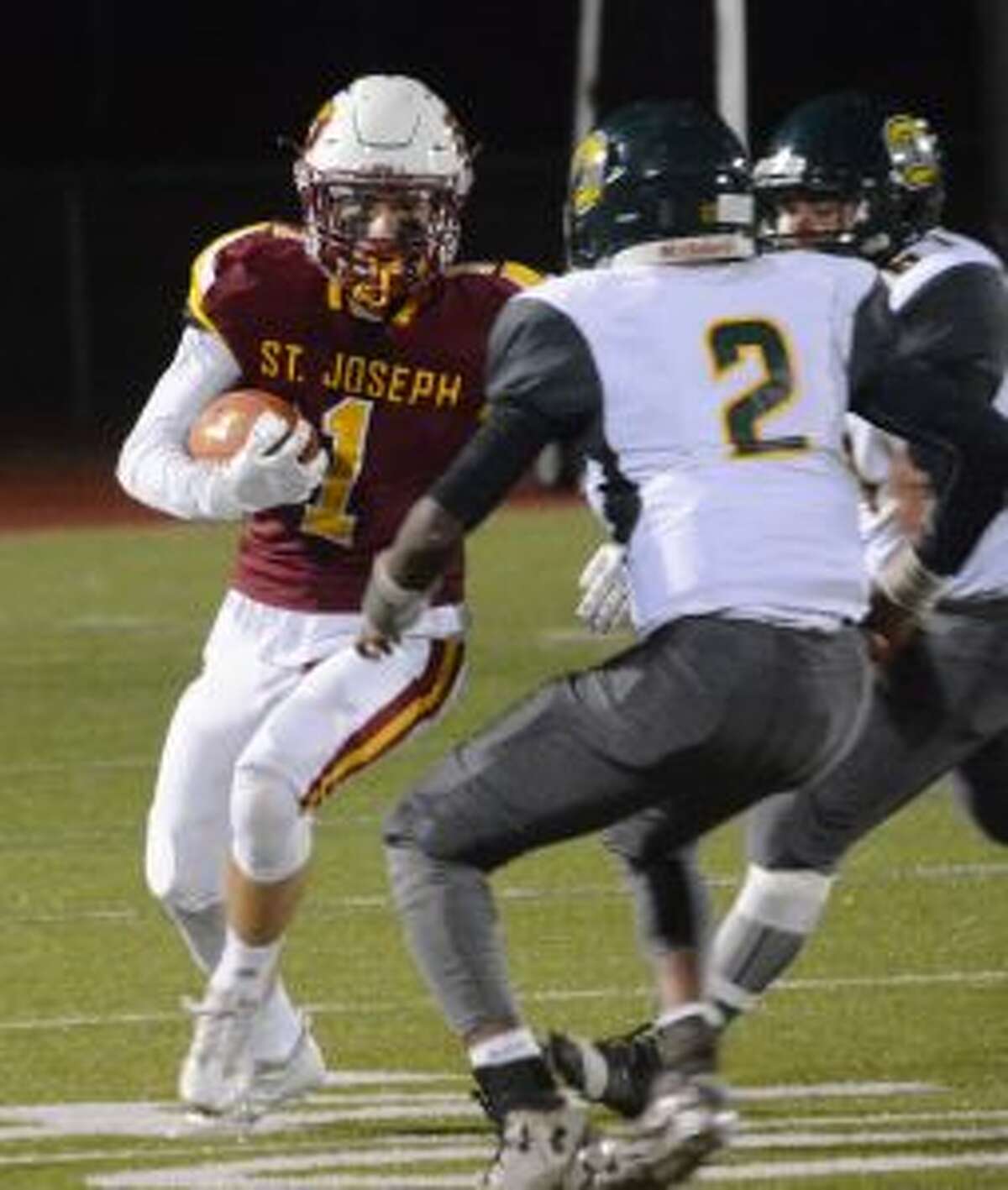 Ace Luzietti returned an interception for a touchdown. — Andy Hutchison photo