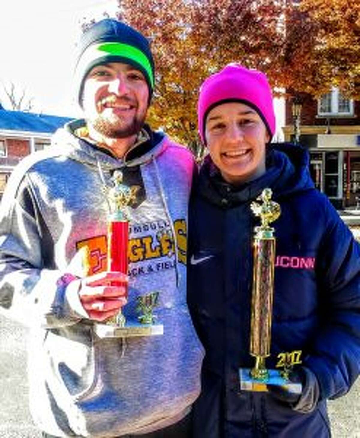 Shane and Kate Romanchick following the Turkey Day Trot.