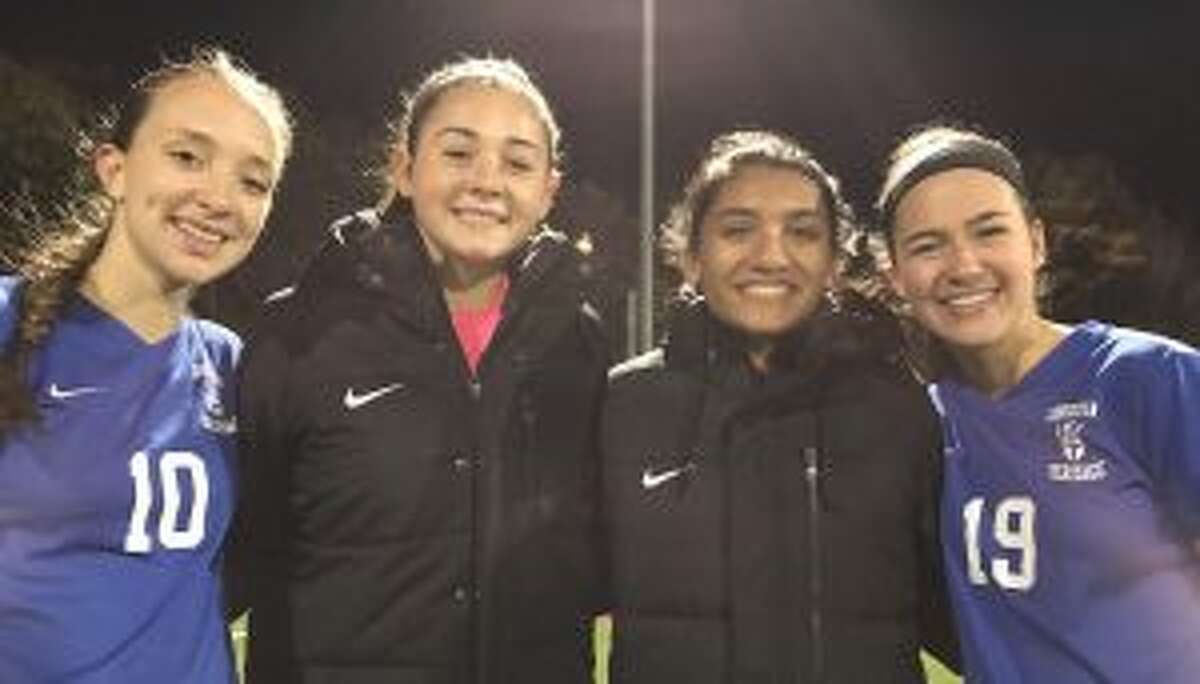 Lydia Kellogg, Soph Luft, Ranita Muriel and Bella Christian helped CHS defeat Harvey School in the HVAL semifinals.