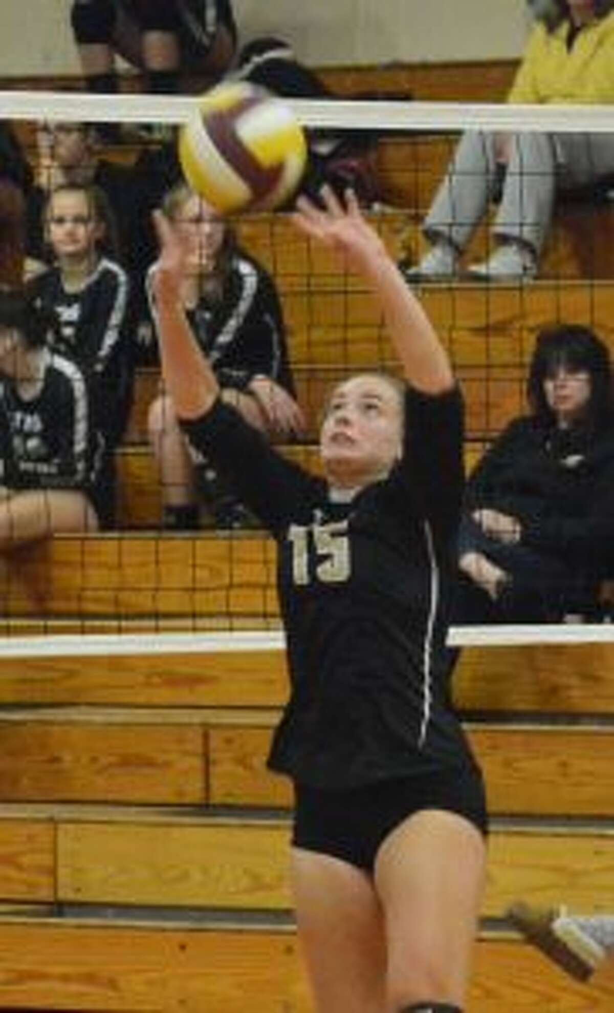 Trumbull High's Ally Neilsen had 51 assists in the match with Fairfield Warde. — Andy Hutchison photo