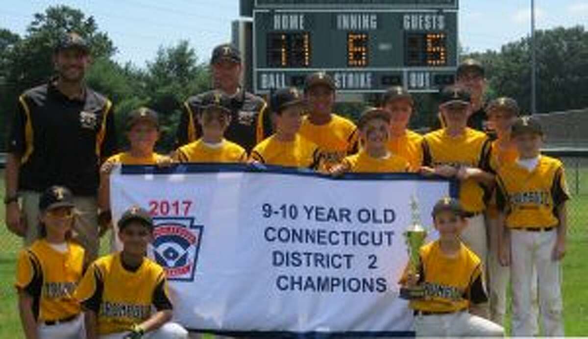 Team members (front row) are: Ben Parente, Sebastian Perez and Nolan Carbone; (second row) manager Al Carbone, James Callaghan, Ryan Johnston, coach Jack Shannon, Nashy Daly, Kaiden Escobar, Vinny Lombardo, Will Margolies, Jack Shannon, coach Eric Parente, Michael Pogany and Sean Haight.