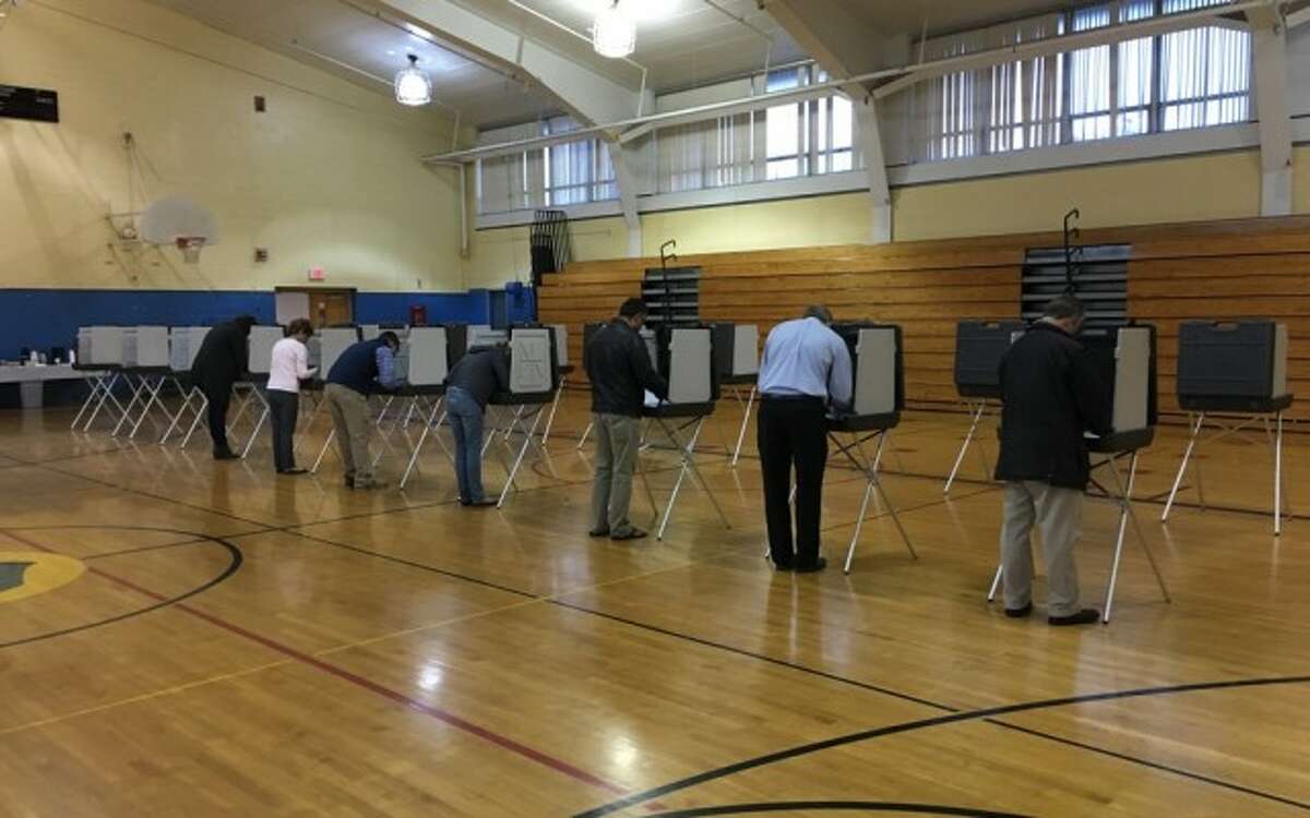 District 3 voters cast their ballots at Madison Middle School in the 2015 municipal election.