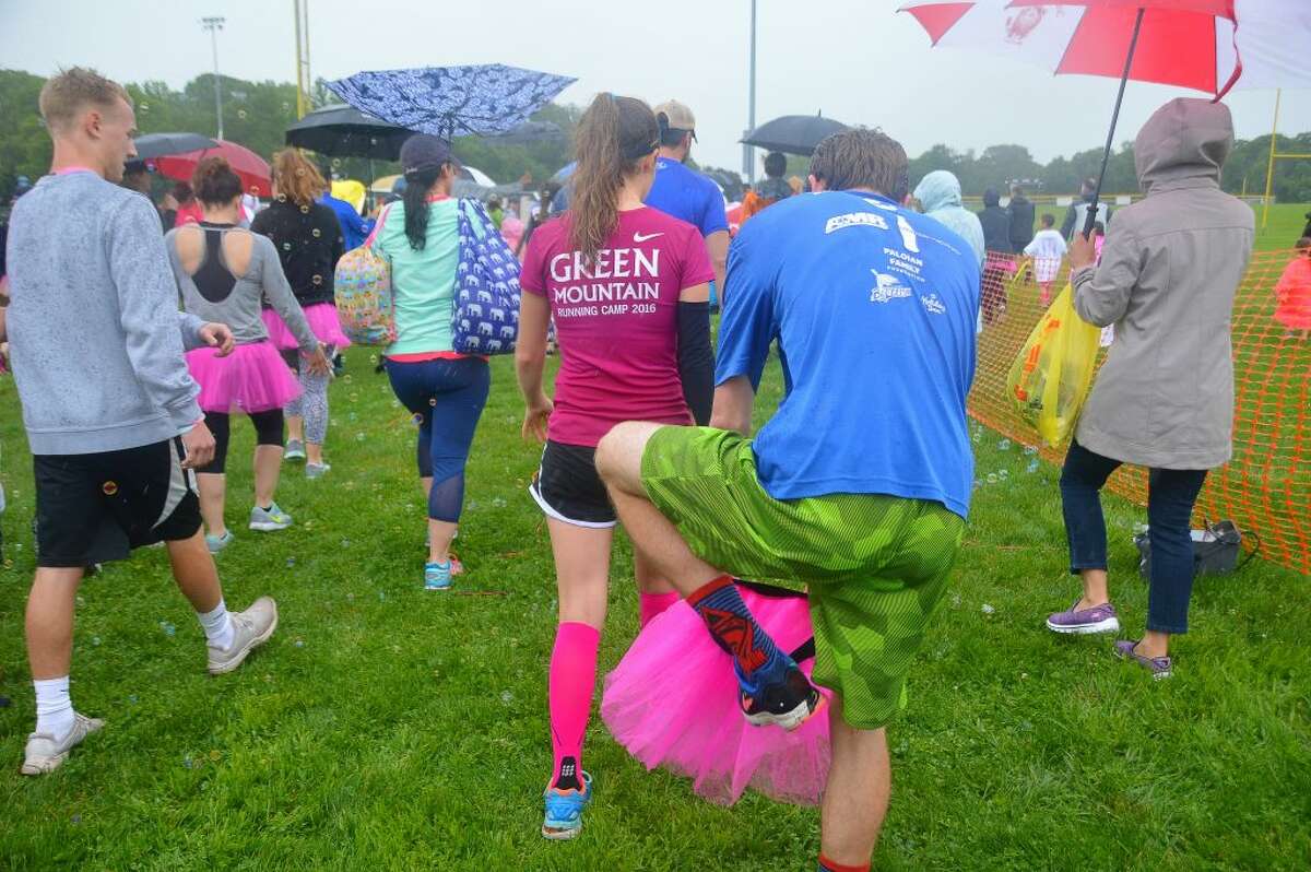 Getting on the TuTu for the 1st leg of the Relay!
