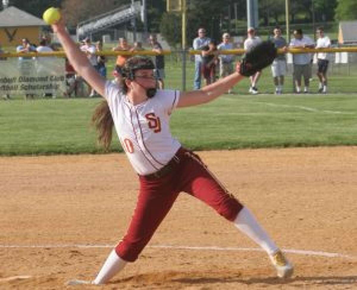 St. Joseph's Payton Doiron pitched a four-hit shutout. — Bill Bloxsom photos