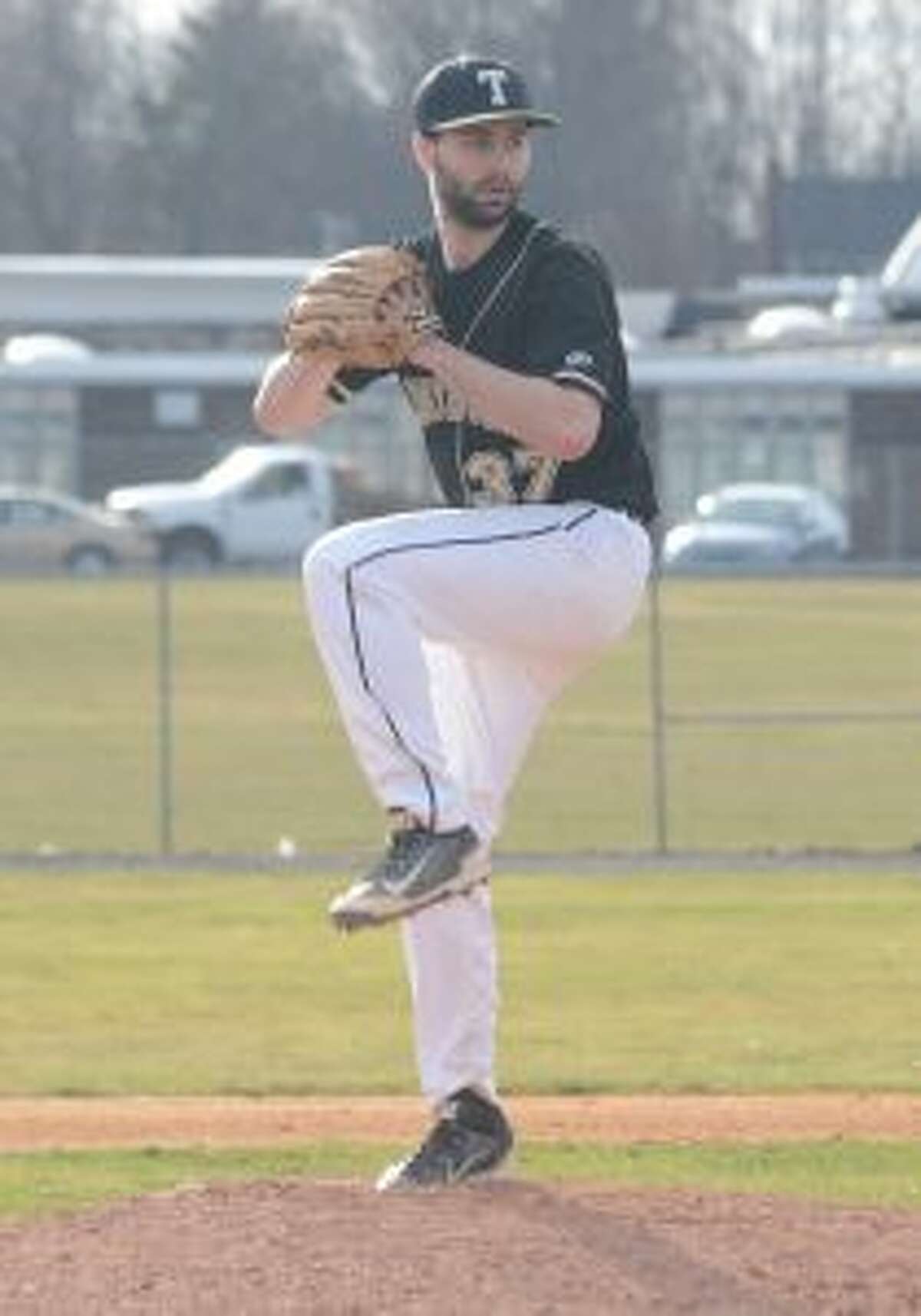 Andrew Lojko pitched into the ninth inning in the season-opening victory. - Andy Hutchison photo