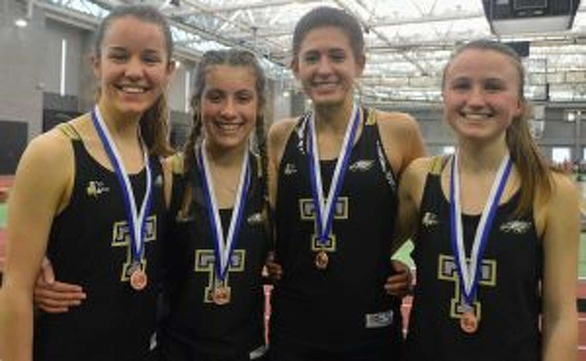 Trumbull's 4x800 squad of Margaret LoSchiavo, Ashley Storino, Ally Zaffina and Kate Romanchick took sixth at the State Open.