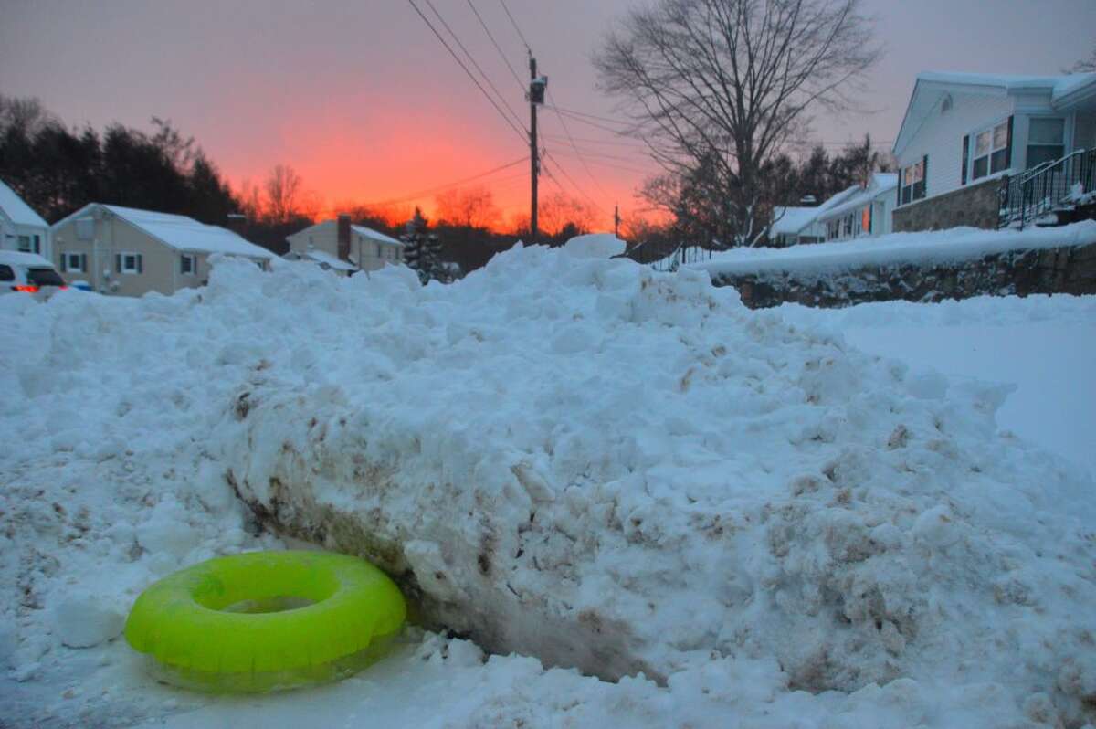 Sunseting after storm Trumbull CT