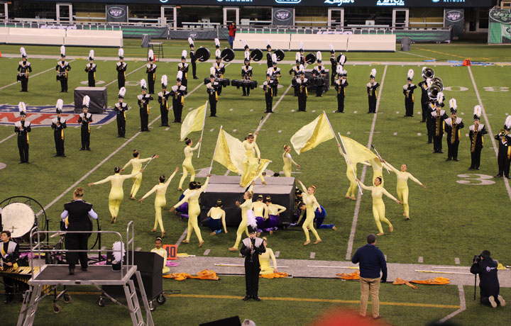 Trumbull High School Golden Eagle Marching Band performs at national ...