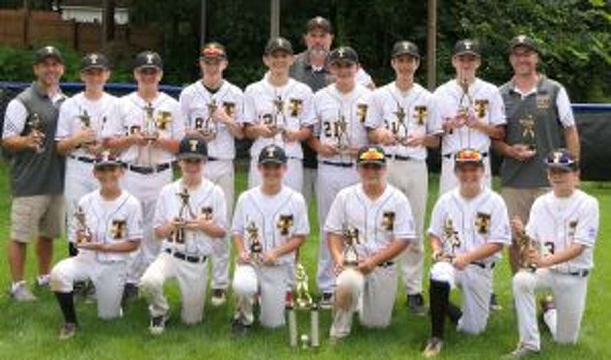 Trumbull National players are Sean Francoeur, Jackson DePino, Hayden Brill, Luca Antonio, Matthew Wood, Jeff Kraus, Henry Berrien, John Duda, A.J. Albaladejo, Jett Daly, Ben Miller, Charlie Krasinski, and Jake Colucci. Manager Matthew Wood was assisted by coaches Pete Kraus and Mitch DePino.