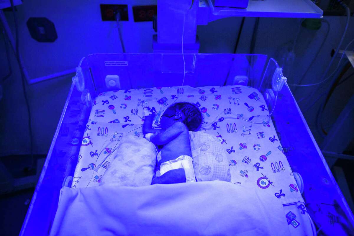 The Zika virus continues to pose a threat to pregnant women because infection can cause birth defects, preterm births and miscarriages. A premature baby in a hospital incubator in South America is seen in this 2016 file photo. Texas Biomedical Research Institute in San Antonio was awarded a more than $2 million grant to test a potential Zika vaccine.