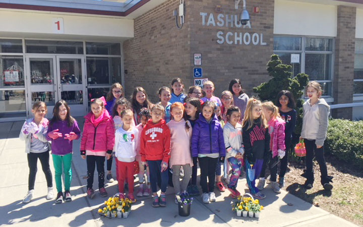 Tashua Elementary School Girl Scout Troops join forces for Earth Day