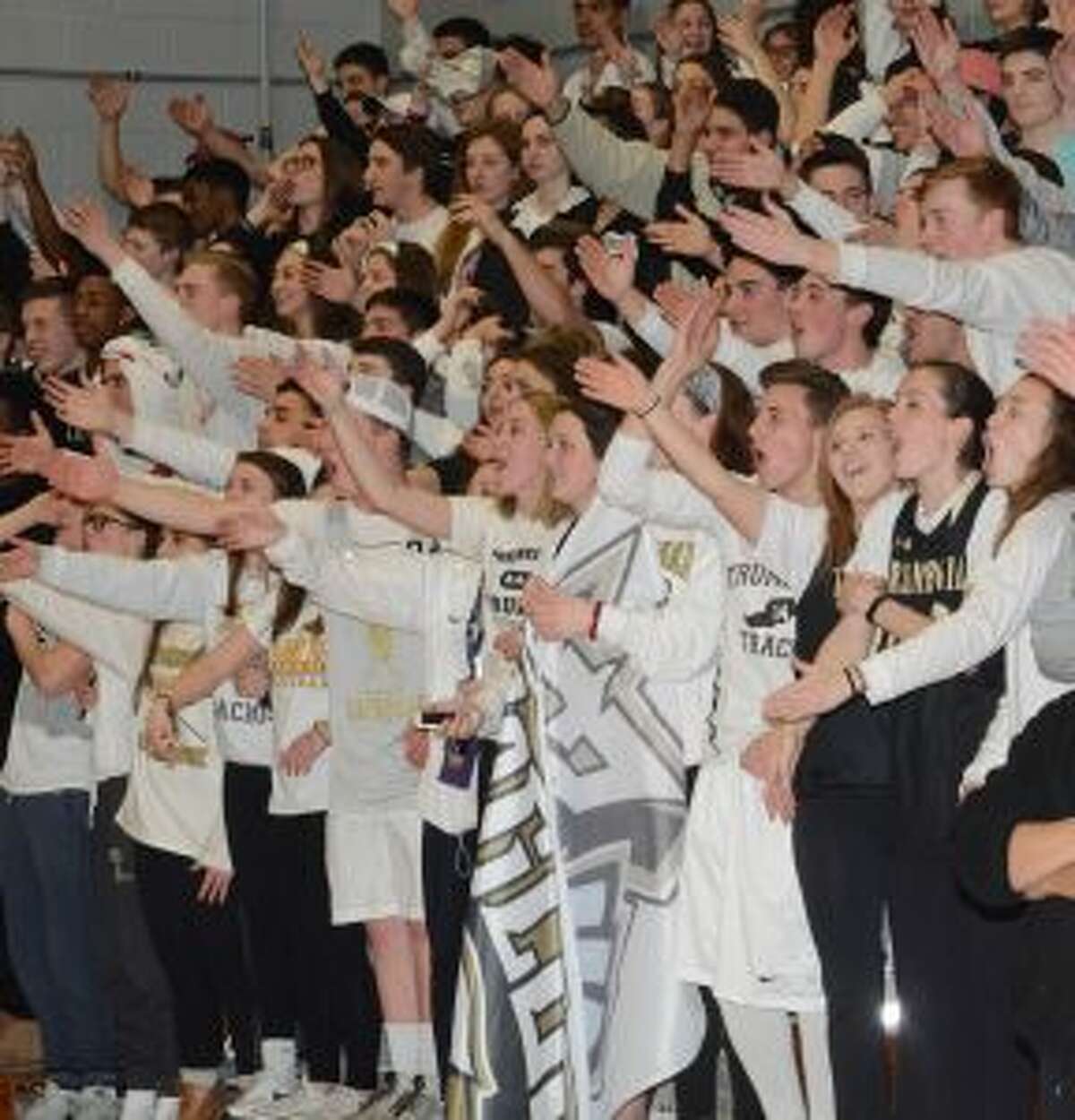The Trumbull High's Black Hole was out in full force to cheer on the Eagles.