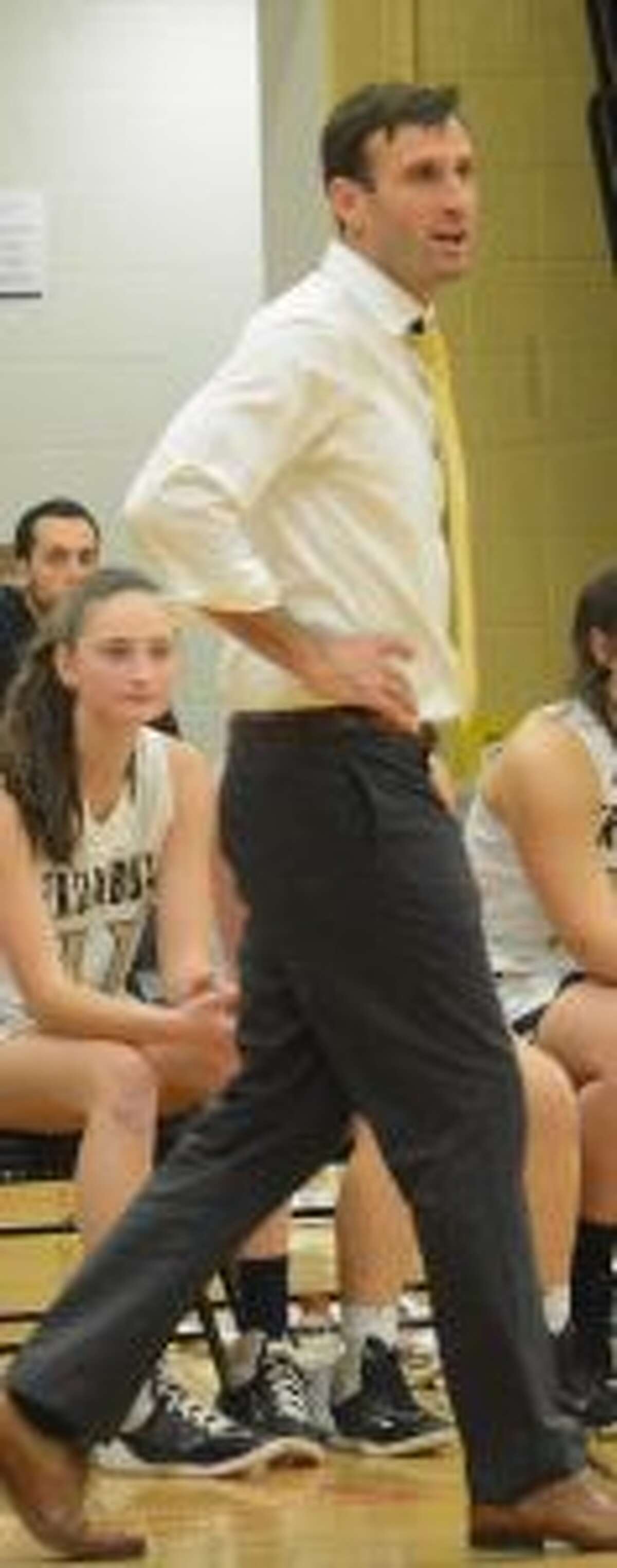 Trumbull coach Steve Tobitsch collected his 200th win on Friday. — Andy Hutchison photo