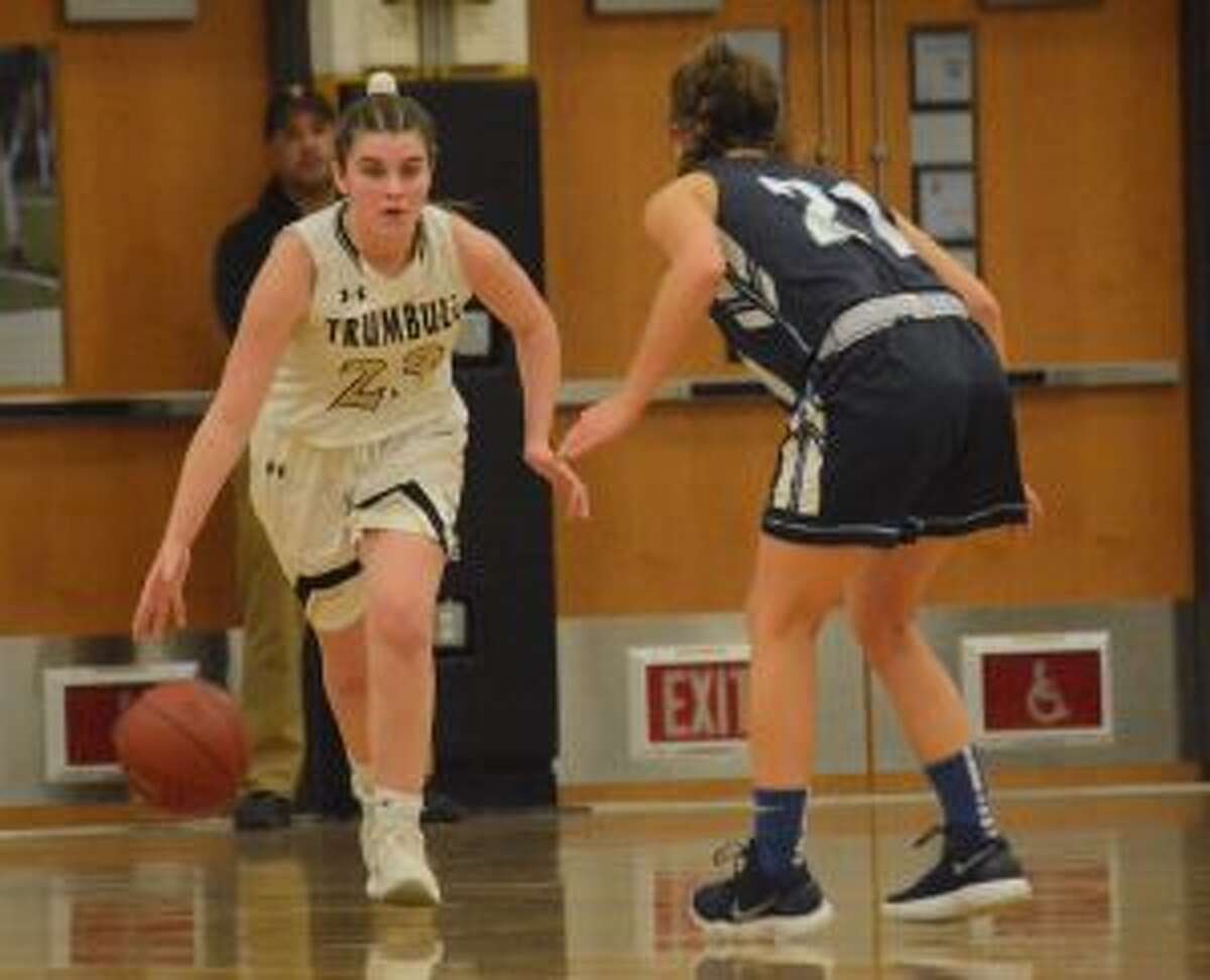 Julie Keckler scored 10 points in the first quarter, when Trumbull took a 14-4 lead.. - Andy Hutchison photo