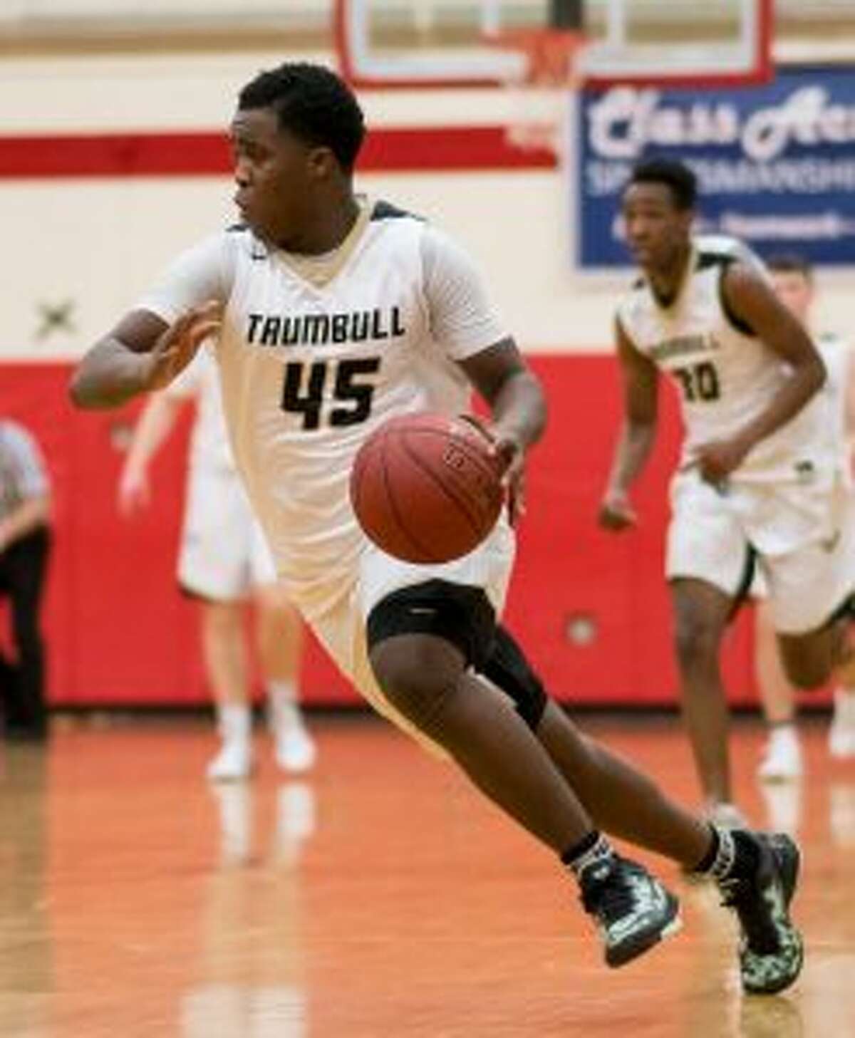 Trumbull High's Quentar Taylor was the guiding light in its win over Staples. — David G. Whitham photo