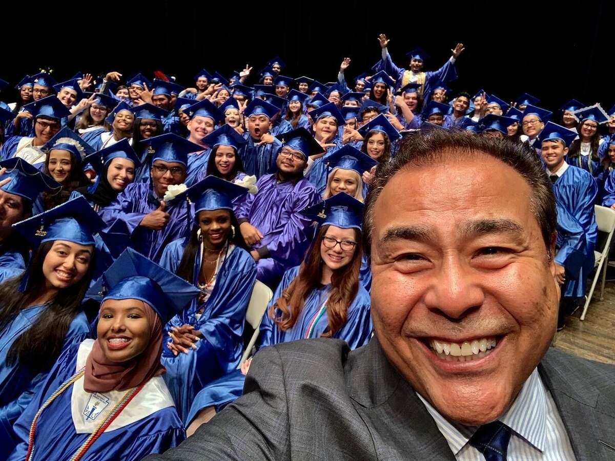 John Quinones Speaks To San Antonio High School Graduates