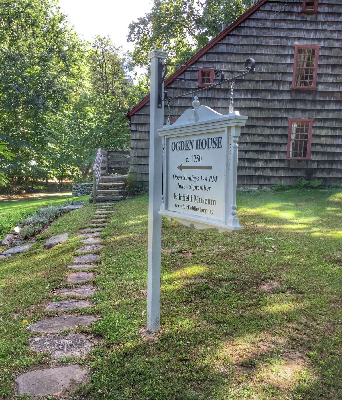 The Ogden House, a stellar example of 18th century saltbox-style architecture.