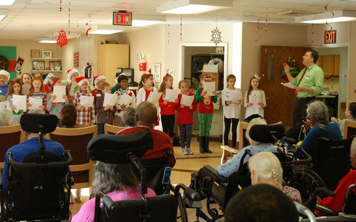 Daniels Farm School Student Council caroling