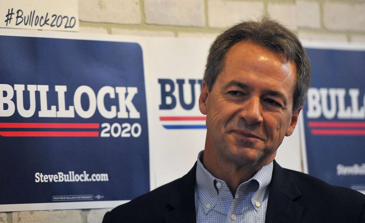 NEWTON, IA - MAY 17: Democratic presidential candidate Montana Gov. Steve Bullock speaks during a campaign stop at a coffee shop on May 17, 2019 in Newton, Iowa. Bullock is doing a multi-day swing of Iowa on his first visit to the state as a presidential candidate. (Photo by Steve Pope/Getty Images)