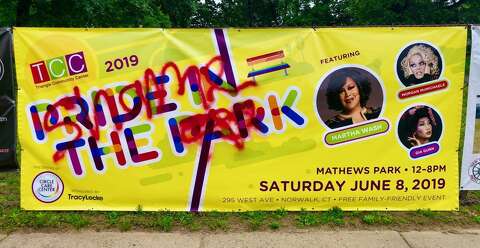 Shame Painted On Norwalk Gay Pride Banner Days Before Lgbtq Event