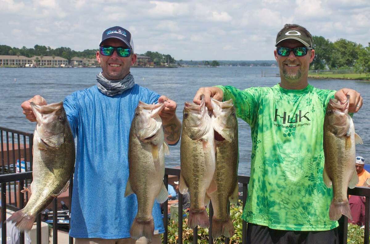 Michael Haworth and Dan Pinnell came in second place in the CONROEBASS Mid-Day Madness Tournament with a stringer weight of 26.15 pounds.