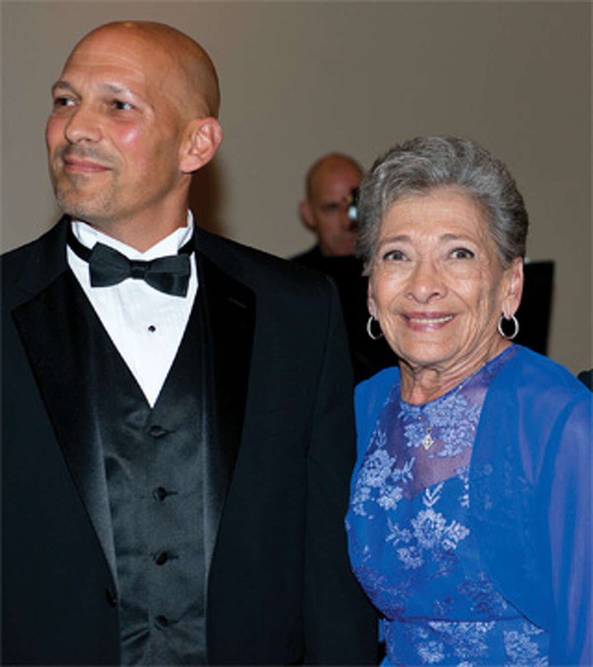 John DiMatteo, left, shares a special moment with his mother, Adeline DiMatteo of Shelton, at the Four Seasons Ball.