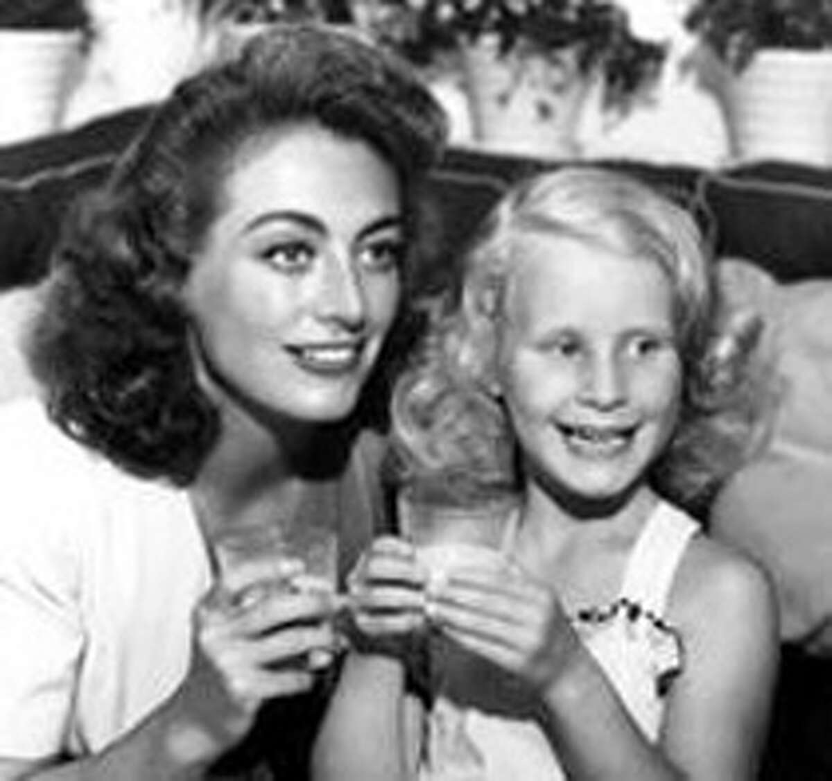 Joan Crawford with her daughter Christina.