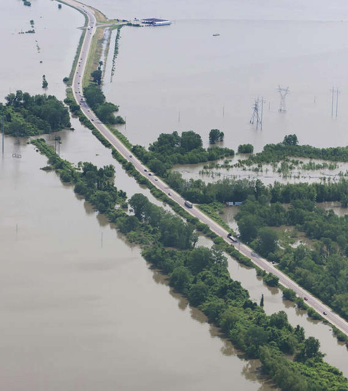 AERIAL TOUR Alton area flood views from above — 28 photos