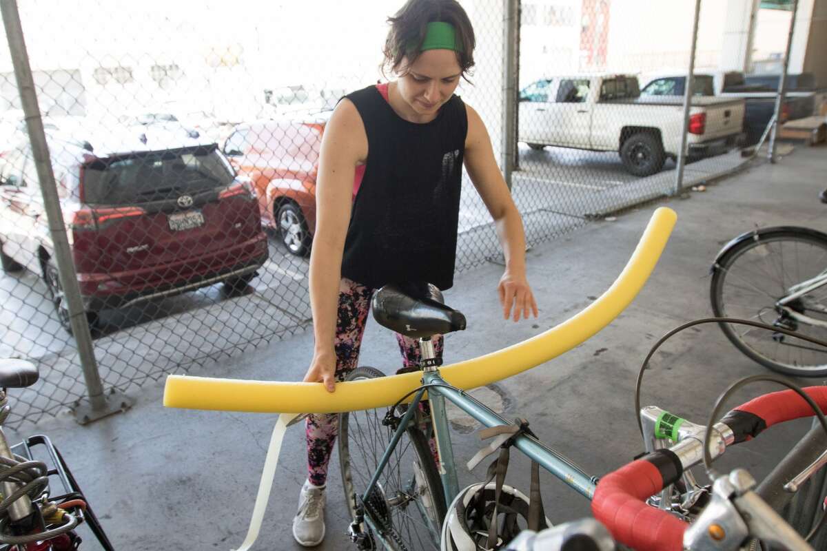 I rode around San Francisco with a pool noodle attached to my bike