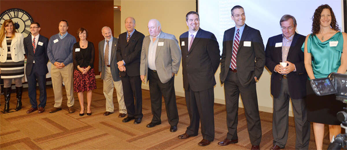 Valley United Way 2013-14 campaign cabinet members include, from left, Lauren Price-Kazzi, Jimmy Tickey, Mike Gnibus, Janice Sheehy, Fred Ortoli, Bill Purcell, Bill Pucci, Alan Mogride, Robert Gambardella, Ron Villani and Suzanne Major.