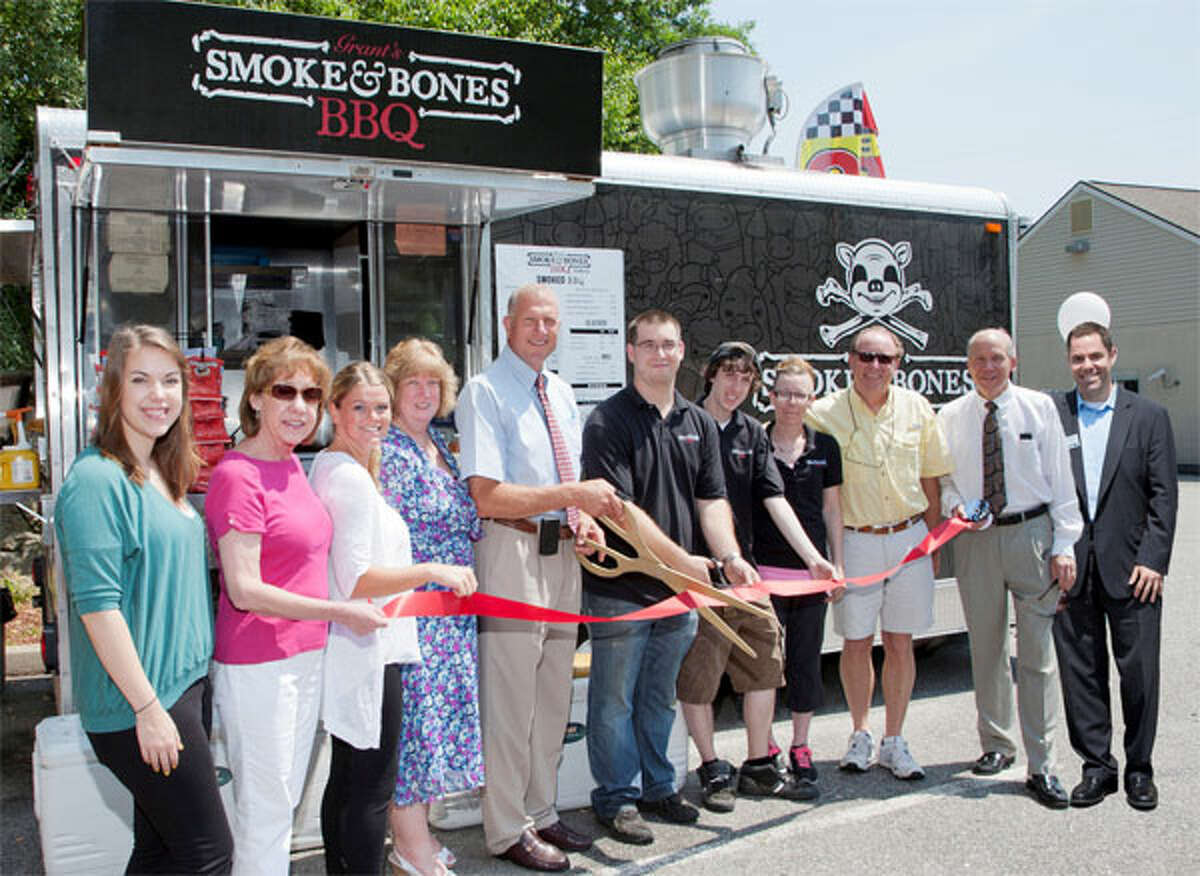 The grand opening for the new food truck location in Shelton.