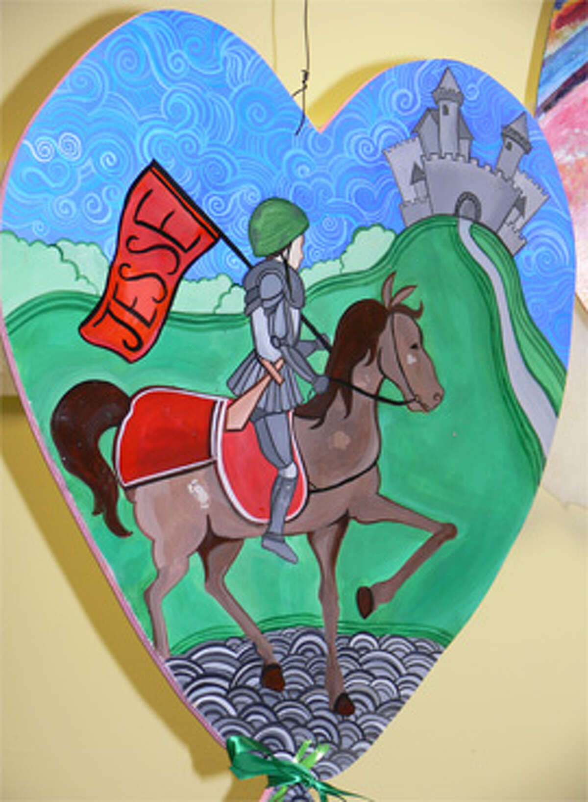 Shelton resident Alexandra Loh’s artwork in memory of Newtown victim Jesse Lewis.