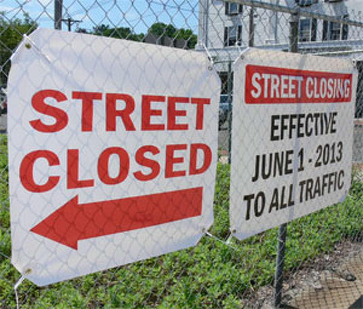 A new sign declaring Bridge Street Southwest is “closed” recently was put up near the intersection of Bridge Street and Howe Avenue.