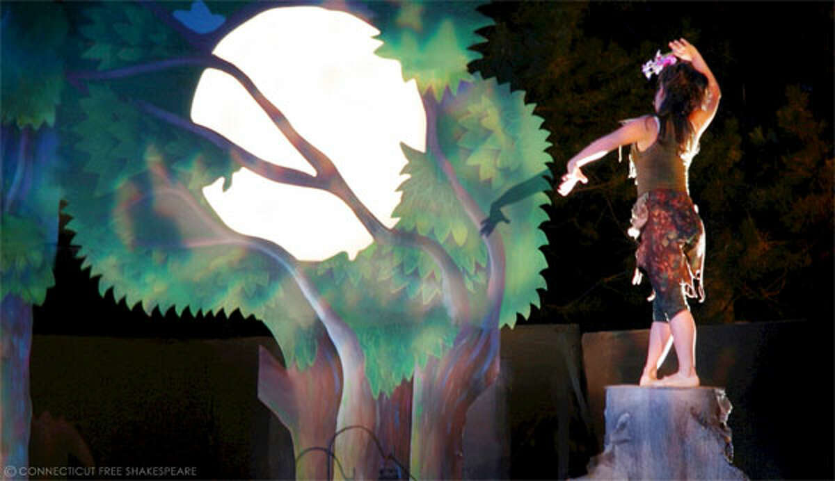 A fairy sprite from William Shakespeare’s “A Midsummer Night’s Dream,” to be performed this summer by the nonprofit Connecticut Free Shakespeare.
