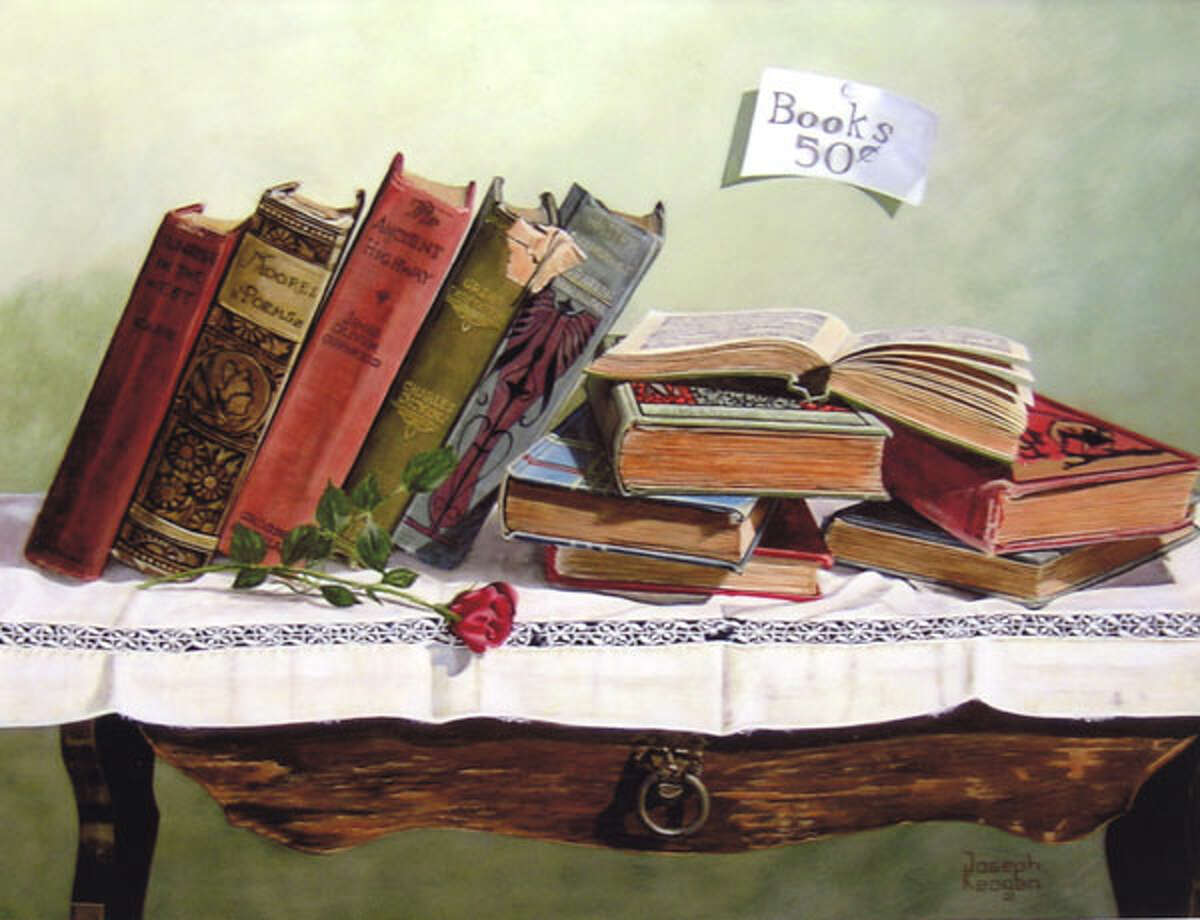 This acrylic painting by Shelton artist Joseph Keogan won second prize in a regional art show.