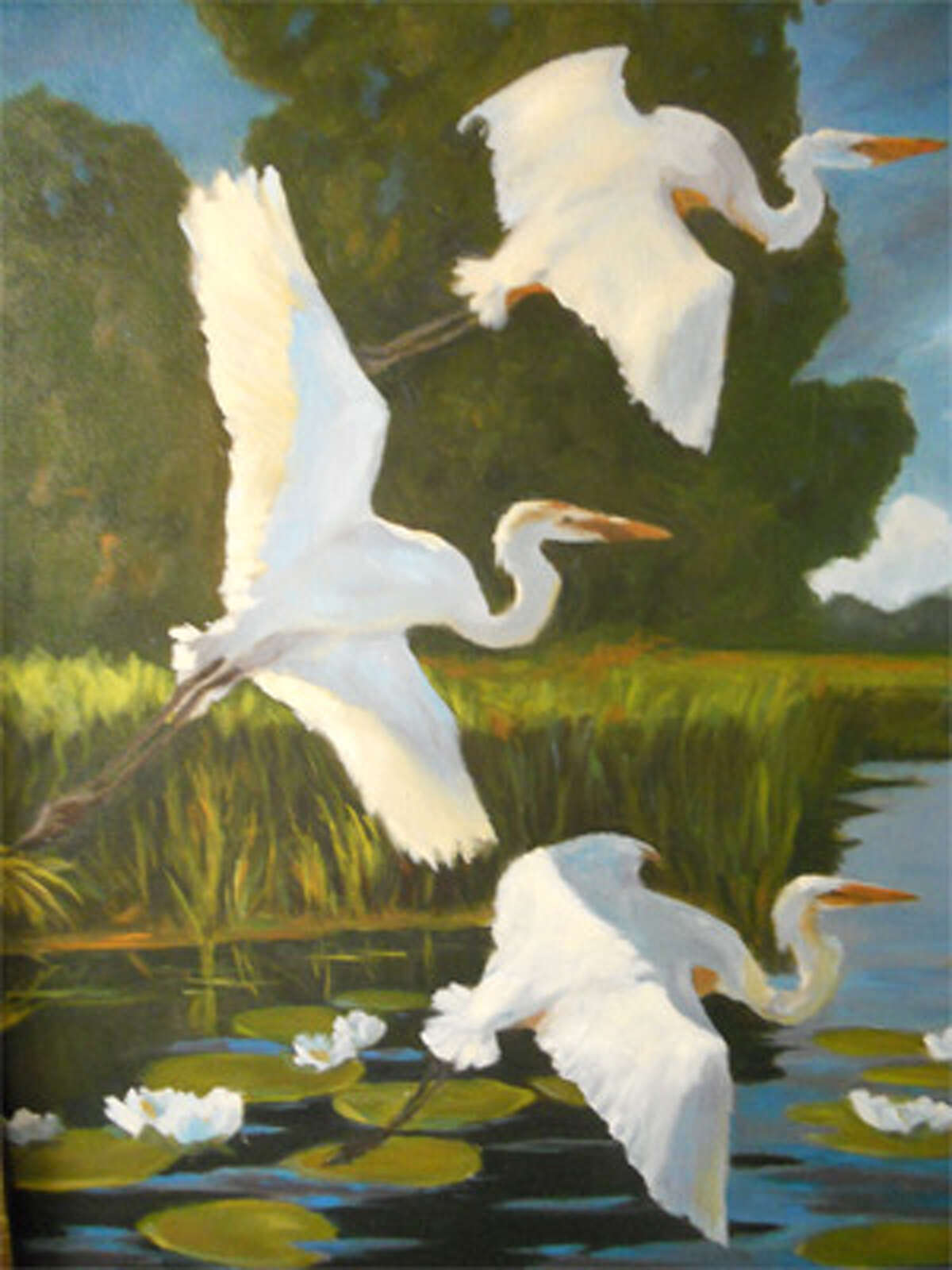 This painting by Shelton artist Diane Napolitano won Best in Show in the 2011 Bridgeport Art League juried show.
