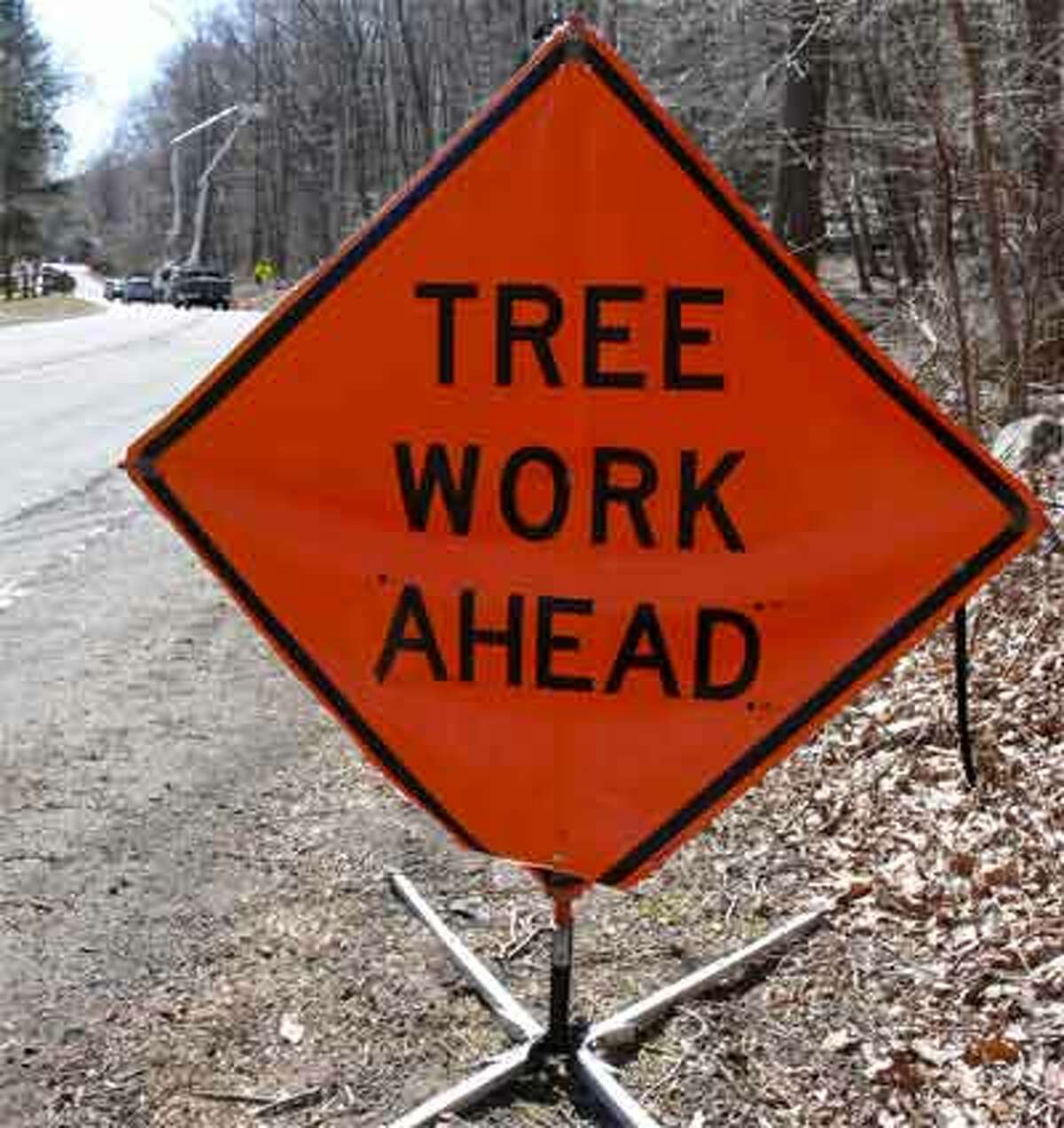 “Tree Work Ahead” signs have become a common sight around town as United Illuminating moves forward with creating a utility protection zone around power lines, based on a new state law.