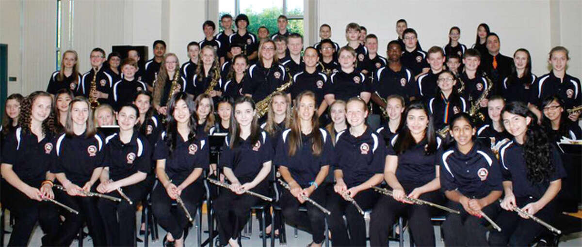 Members of the Shelton Intermediate School band.