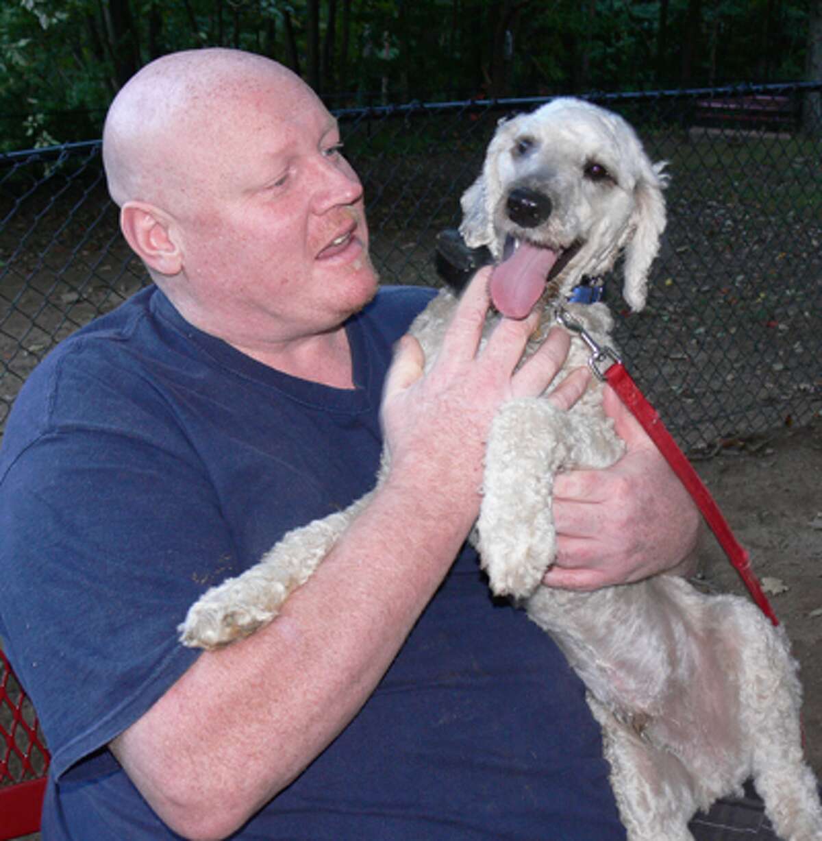 Photo: Man's best friend has fun in Shelton