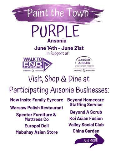 Ansonia Painting The Town Purple To Fight Alzheimer S New