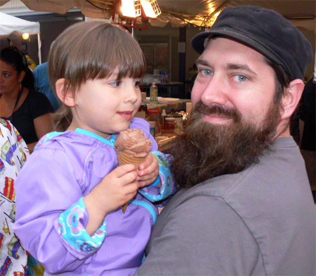 Ice cream time at the St. Joseph Carnival in Shelton