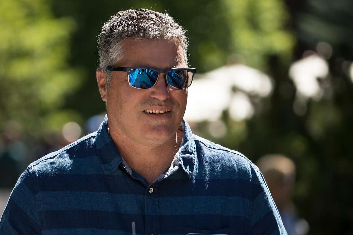 Tom Reilly, chief executive officer of Cloudera, attends the second day of the annual Allen & Company Sun Valley Conference, July 12, 2017 in Sun Valley, Idaho. Reilly abruptly resigned his position on Wednesday, June 6, 2019. Cloudier stock plummeted 40 percent on the news of Reilly's resignation just five months after Cloudera merged with rival Hortonworks. The company also cut its 2020 revenue forecast.