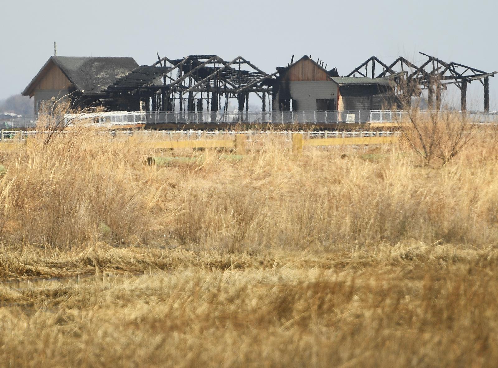 Two burned buildings cleared from Silver Sands boardwalk in Milford