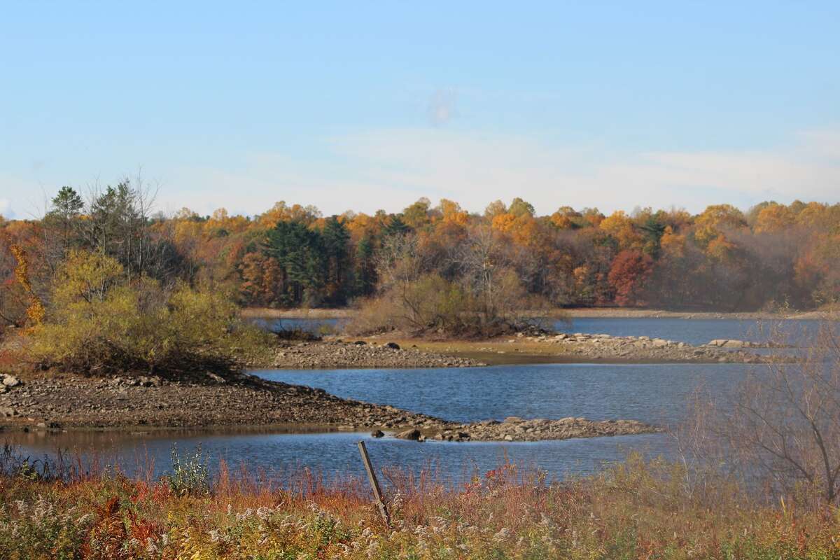 One of the reservoirs managed by Aquarian Water company located on Huntington Avenue.