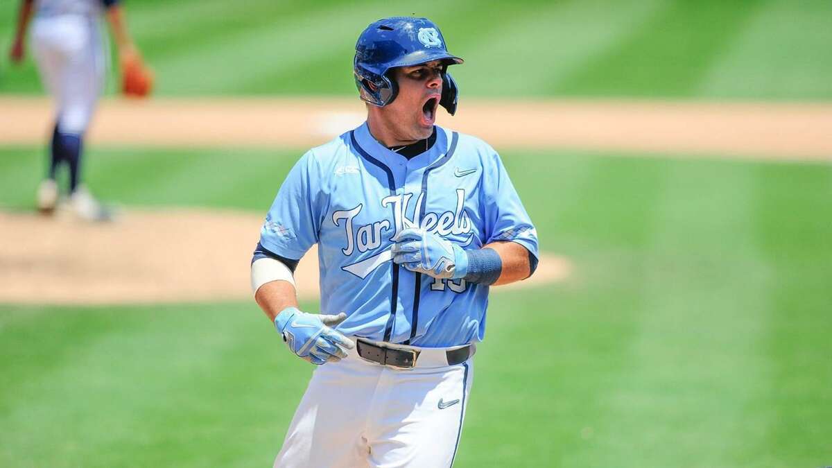 Aaron Sabato, a 2018 Brunswick School graduate, is having an outstanding freshman season as a member of the University of North Carolina baseball team. Sabato recently earned Collegiate Freshman All-American honors and was chosen as the Co-National Freshman of the Year. He was also named the ACC Freshman of the Year and was a First Team All-American selection. Photo courtesy of University of North Carolina athletics communications department.